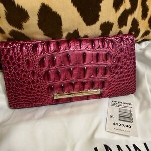Brahmin Ady wallet! Pomegranate color! ( matching Duxbury bag sold separately)